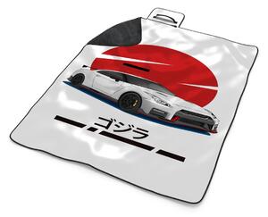 Sablio Plážová deka Nissan GTR 35 Japonské slnko: 200x140 cm