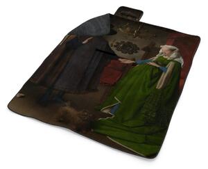 Sablio Plážová deka Svadba manželov - Jan van Eyck: 200x140 cm