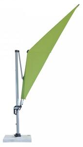 Doppler ACTIVE 350 x 260 cm – výkyvný záhradný slnečník s bočnou tyčou zelený (kód farby 836)