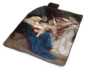 Sablio Plážová deka Panna s anjelmi - William-Adolphe Bouguereau: 200x140 cm