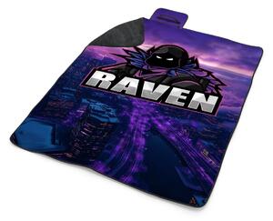 Sablio Plážová deka FORTNITE RAVEN Steampunk mesto: 200x140 cm