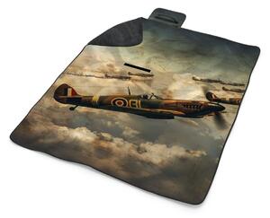 Sablio Plážová deka Stíhačky Spitfire v leteckej bitke: 200x140 cm