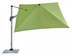 Doppler ACTIVE 350 x 260 cm – výkyvný záhradný slnečník s bočnou tyčou zelený (kód farby 836)