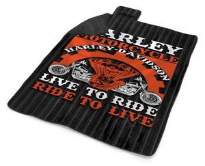 Sablio Plážová deka Harley-Davidson Live to ride, ride to live: 200x140 cm