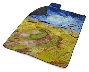 Sablio Plážová deka Pšeničné pole s vranami - Vincent van Gogh: 200x140 cm