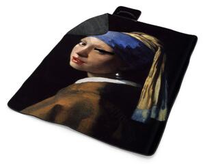 Sablio Plážová deka Dievča s perlou - Johannes Vermeer: 200x140 cm