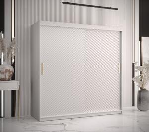 Skriňa s posuvnými dverami PAOLA - šírka 180 cm, biela