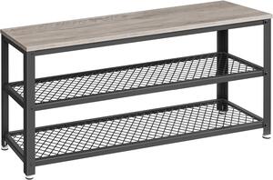 SONGMICS Botník VASAGLE Leggy 100 cm černý/šedý