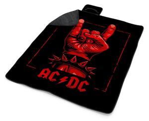 Sablio Plážová deka ACDC Červená ruka: 200x140 cm