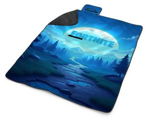 Sablio Plážová deka FORTNITE Modré údolie s mesiacom: 200x140 cm
