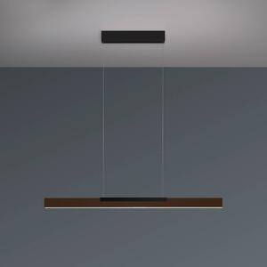 LED závesné svietidlo Bopp Nano 2.0, dĺžka 100 cm, bronzová/čierna, Hnedá / staromosadz, Obývacia izba / jedáleň, Hliník, Moderný, Závesné svietidlo