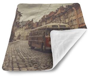 Sablio Deka pre bábätko Historický autobus - 80x100 cm