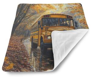 Sablio Deka pre bábätko Žltý školský autobus - 80x100 cm