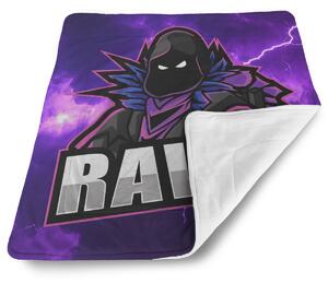 Sablio Deka pre bábätko FORTNITE RAVEN Fialová búrka - 80x100 cm
