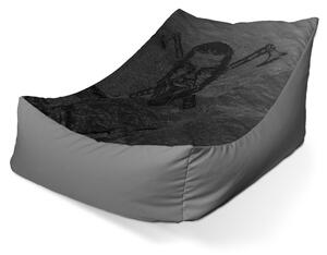 Sablio Sedací vak Lounge Vikingové Stone - 80 x 95 x 50 cm