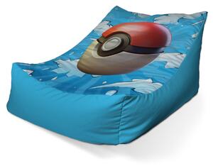 Sablio Sedací vak Lounge Pokemon ball Obloha - 80 x 95 x 50 cm