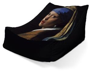 Sablio Sedací vak Lounge Dievča s perlou - Johannes Vermeer - 80 x 95 x 50 cm