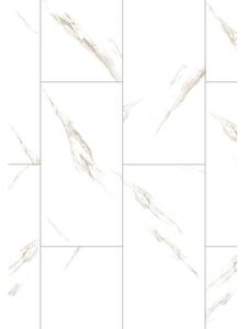 Mexen River White vinylové panely 610 x 305 mm LVT Dryback 2,5 mm, PVC podklad, 4 V-drážka, Jazz White