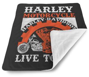 Sablio Deka pre bábätko Harley-Davidson Live to ride - 80x100 cm