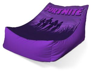 Sablio Sedací vak Lounge FORTNITE Fialová silueta - 80 x 95 x 50 cm