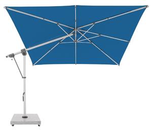 Doppler EXPERT 3 x 3 m – záhradný výkyvný slnečník s bočnou tyčou modrý (kód farby T821)
