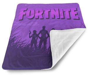 Sablio Deka pre bábätko FORTNITE Fialová silueta - 80x100 cm