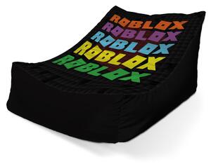 Sablio Sedací vak Lounge ROBLOX Farebný text - 80 x 95 x 50 cm