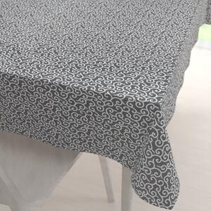 Biante Bavlnený obdĺžnikový obrus Sandra SA-258 Ornamenty na tmavo sivom 80x120 cm