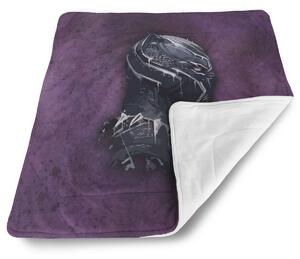 Sablio Deka pre bábätko BLACK PANTHER z profilu Fialový hmlistý - 80x100 cm