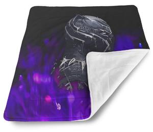 Sablio Deka pre bábätko BLACK PANTHER Fialová luminiscencia - 80x100 cm