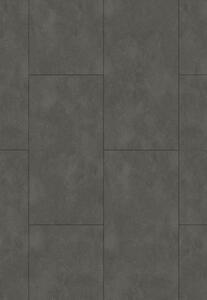 Mexen Steel Black vinylové panely 610 x 305 mm SPC 6,5 mm, podklad IXPE 1,5 mm, 4 V-drážka, Kameň