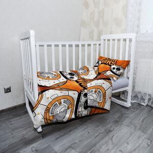 Sablio Mikroplyšové detské obliečky do postieľky Star Wars Ohnivé pozadie - 130x90 / 40x60