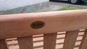 TEXIM ROMA - záhradná teaková lavica 180 cm, teak