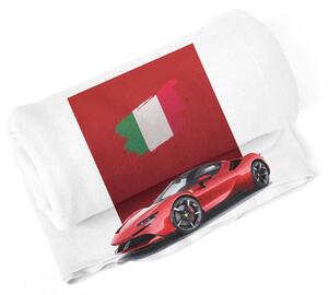 Sablio Deka Ferrari Talianska vlajka na červenom bloku - 150x120 cm