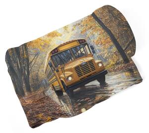 Sablio Deka Žltý školský autobus - 150x120 cm