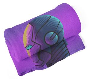 Sablio Deka Iron Man Helma na fialovej - 150x120 cm