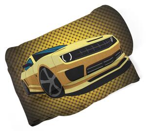 Sablio Deka Chevrolet Camaro Žltá mriežka - 150x120 cm