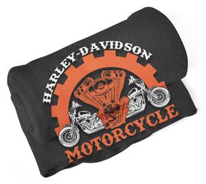 Sablio Deka Harley-Davidson motor Čierne pozadie - 150x120 cm