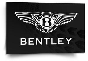 Sablio Obraz Logo Bentley Čierny - 120x80 cm