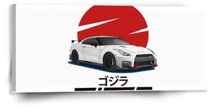 Sablio Obraz Nissan GTR 35 Japonské slnko - 110x50 cm