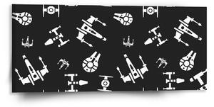 Sablio Obraz Star Wars Vesmírne lode Pattern - 110x50 cm