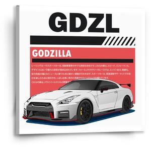 Sablio Obraz Nissan GTR 35 Godzilla - 50x50 cm