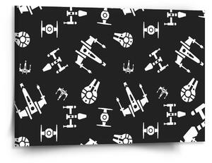 Sablio Obraz Star Wars Vesmírne lode Pattern - 150x110 cm