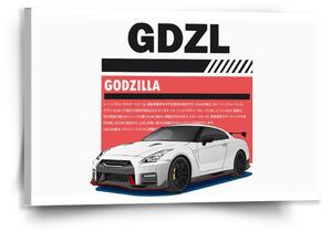 Sablio Obraz Nissan GTR 35 Godzilla - 120x80 cm