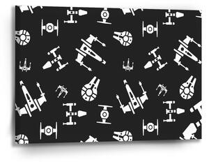 Sablio Obraz Star Wars Vesmírne lode Pattern - 90x60 cm