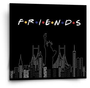 Sablio Obraz Seriál Priatelia FRIENDS Obrysy - 50x50 cm