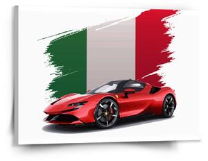 Sablio Obraz Ferrari Talianska vlajka - 150x110 cm