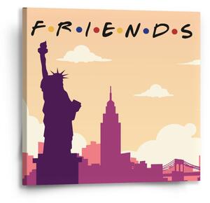 Sablio Obraz Seriál Priatelia FRIENDS Socha Slobody - 50x50 cm