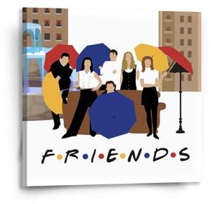 Sablio Obraz Seriál Priatelia FRIENDS Gauč pri fontáne - 50x50 cm