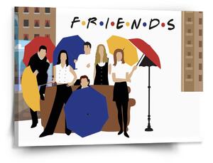 Sablio Obraz Seriál Priatelia FRIENDS Gauč pri fontáne - 150x110 cm